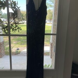 Elegant Black Sequin Dress